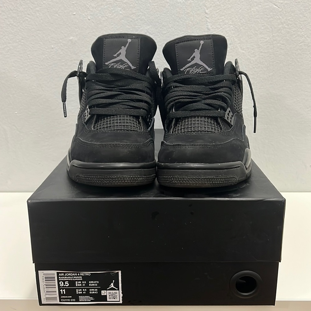 Air Jordan 4 Retro Black - Mens